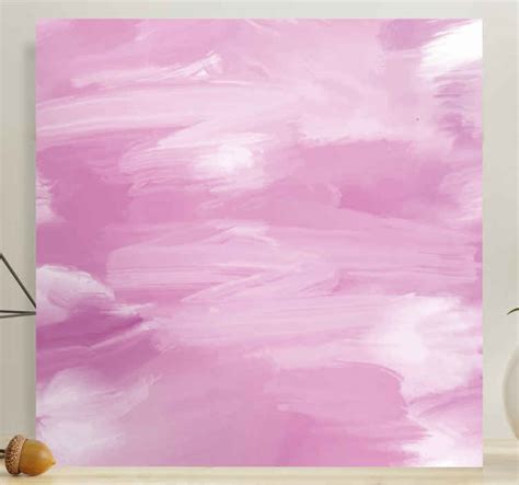 Pastel pink painting bedroom canvas art - TenStickers