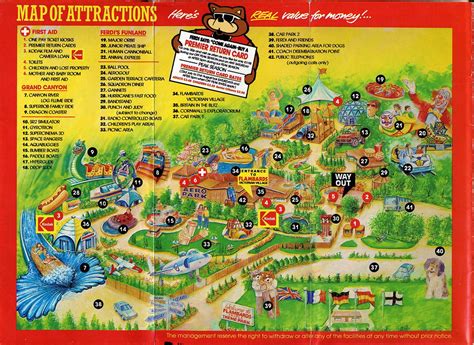 Flambards Theme Park map from 1990 | trainsandstuff | Flickr