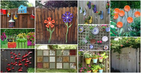 14 DIY IDEAS: Fun Backyard Fence Decorations You Will Love - Top Dreamer