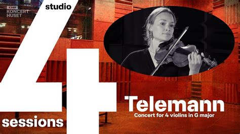 STUDIO 4 SESSIONS - Telemann // Concert for 4 violins (Live) - YouTube