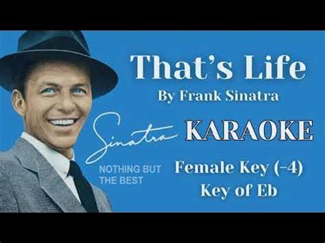 "That's Life" (Frank Sinatra) Karaoke Female Key -4 - YouTube