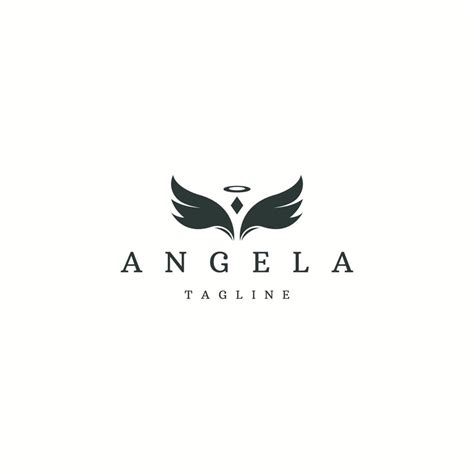 Angel logo icon design template flat vector 8282423 Vector Art at Vecteezy