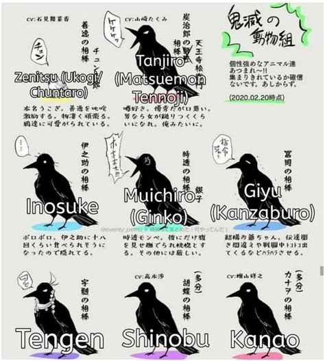 How every Kasugai Garasu is different in Demon Slayer