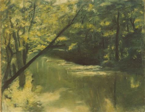 modern impressionism landscapes_creek in forest – Artvilla