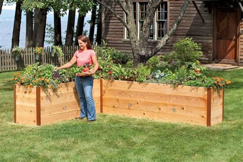 vegetable planter boxes - Google Search | Cedar raised garden beds ...