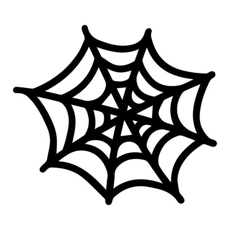 Vector halloween spider web clipart isolated on white background. Funny ...