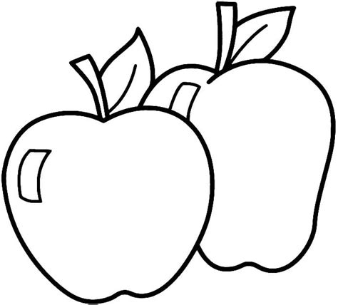 Printable Apples coloring page - Download, Print or Color Online for Free