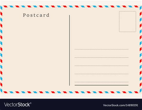 Vintage postcard design Royalty Free Vector Image