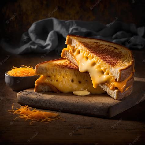 Premium Photo | Grilled melted cheese sandwich food background