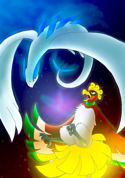 Lugia vs ho-oh by nyanpheonix101 on DeviantArt