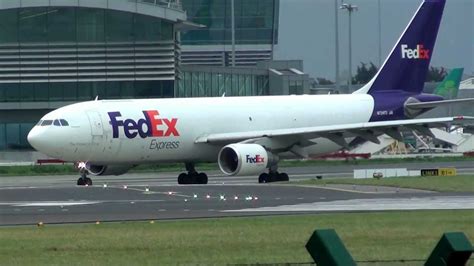 Fedex A300 - Departure from Dublin - YouTube