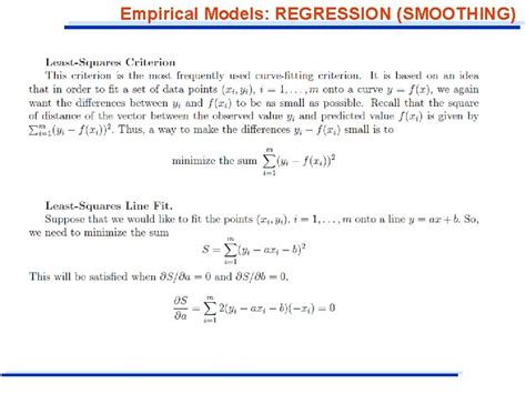 Empirical Model Empirical Models The empirical model represents