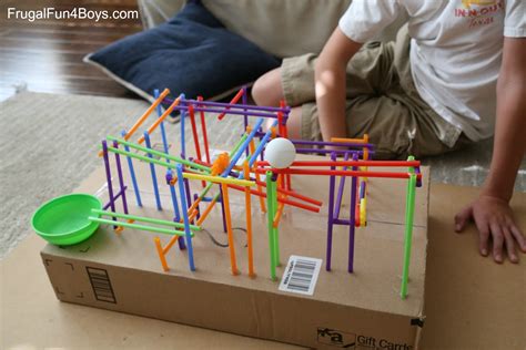 STEM Challenge for Kids: Build a Straw Coaster