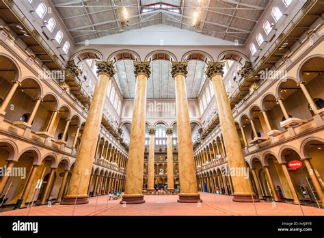 The Great Hall of the National Building Museum in Washington DC, USA ...