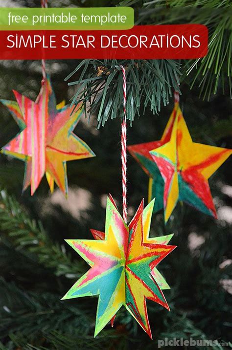 Easy to Make Christmas Star Decorations | Christmas star crafts ...