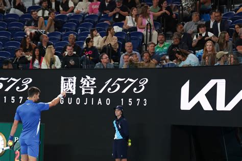 Novak Djokovic challenges a heckler at Australian Open