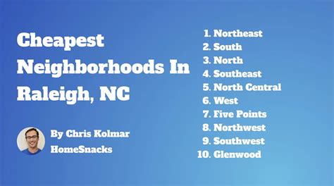 10 Cheapest Raleigh, NC Neighborhoods To Live In [2024] | HomeSnacks