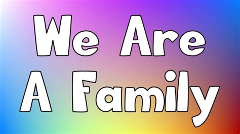 We Are A Family | Jack Hartmann | Family poems for kids, Kindergarten songs, Graduation songs