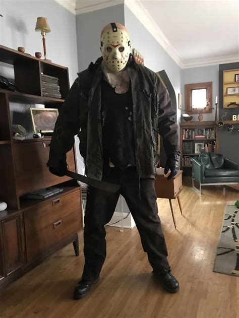 Been working on a new and improved Jason costume for Halloween this year. Almost done. : r ...