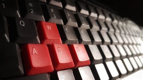 Abstract Keyboard Red and Black Stock Image - Image of keyboard ...