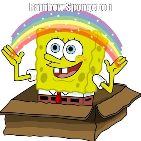 Meme: "Rainbow Spongebob" - All Templates - Meme-arsenal.com