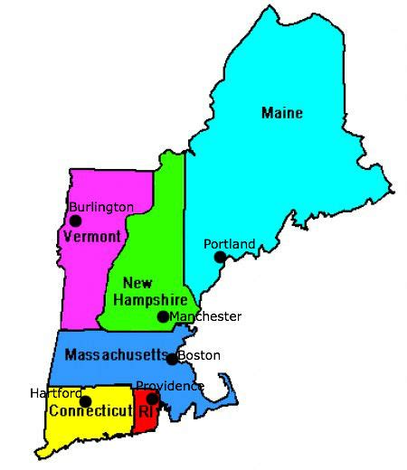 New England States Map With Capitals Secretmuseum - vrogue.co