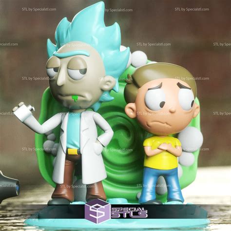 Chibi STL Collection - Rick And Morty Chibi | SpecialSTL