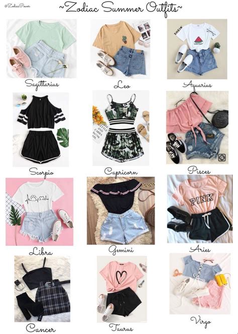 ~🌼Zodiac Summer Outfits🌼~ | Zodiac sign fashion, Zodiac clothes, Zodiac ...