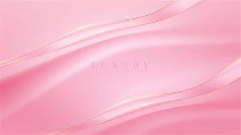 Premium Vector | Pink luxury background with golden curve line and glitter light effects element.