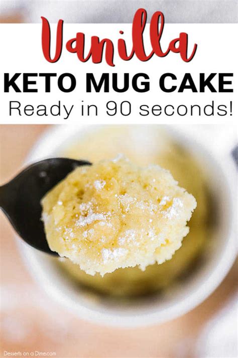 Keto Vanilla Mug Cake - Ready in only 90 seconds!