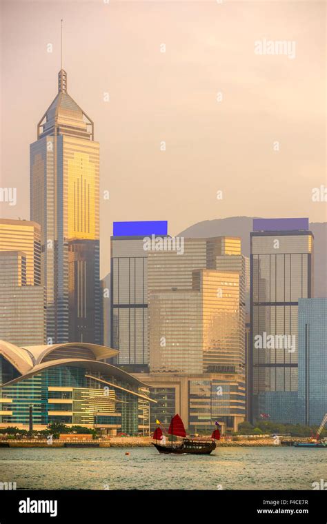 Panoramic view of Hong Kong skyline. China Stock Photo - Alamy