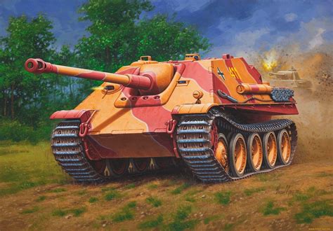 Рисованная военная техника (86 работ) | Tank destroyer, Tank, German tanks