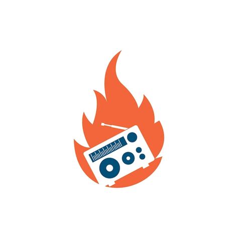 Premium Vector | On air radio broadcast logo icon vector illustration ...