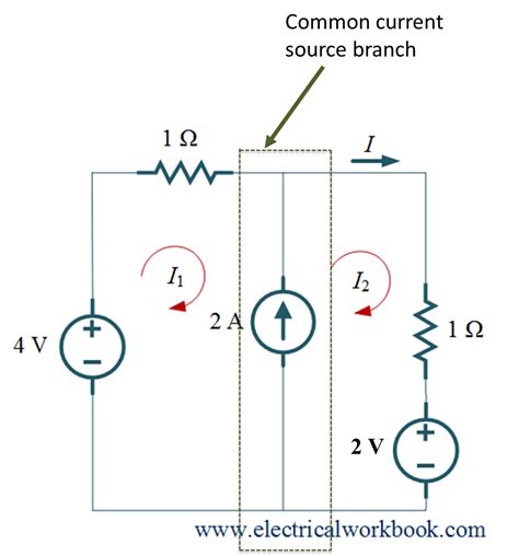 Super Mesh Analysis (theory, steps & examples) - Electricalworkbook