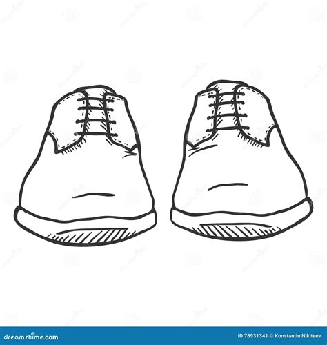 How To Draw Shoes Front View