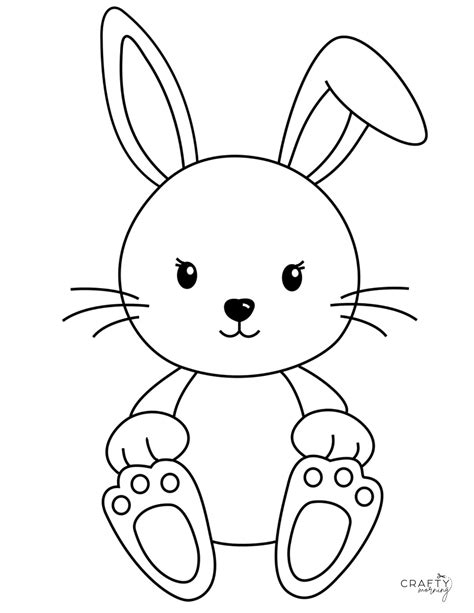 Easy Bunny Drawing (How to Draw Tutorial) - Crafty Morning