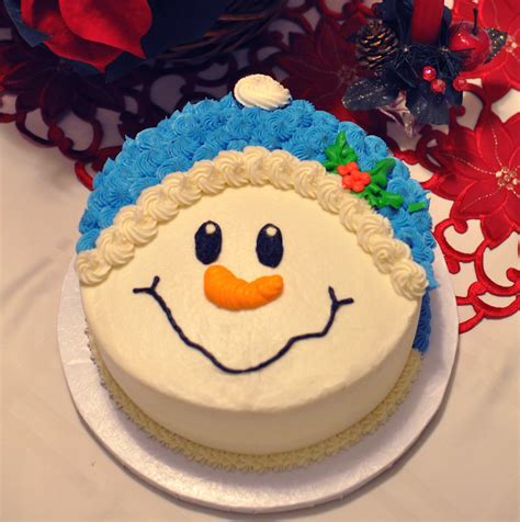 The Bake More: Snowman Face Cake