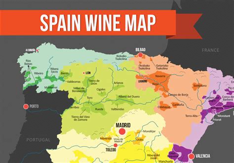 Major spanish wine map - polfspec