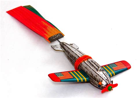 Vintage Tin Toy Airplane, Measures 6.25 Inches Long, Made … | Flickr