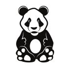 Comic panda | Free SVG