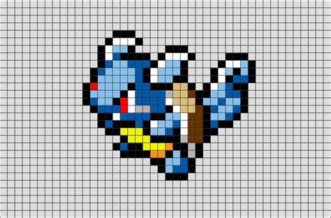 Pokemon Wartortle Pixel Art – BRIK