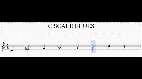 C BLUES SCALE - YouTube