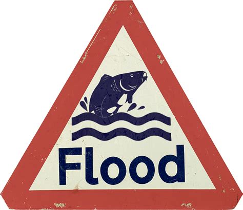 Download Flood Warning Sign Triangular Shape | Wallpapers.com