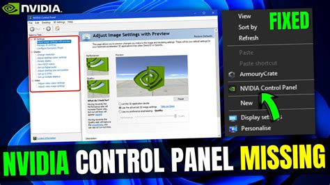 NVIDIA Control Panel Display Settings Missing (Windows 11) | Nvidia ...