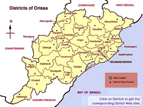 Districts of Orissa | Map, Orissa Districts Wikipedia List from India