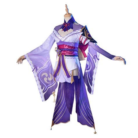 Genshin Impact Raiden Shogun Uniform Set Cosplay Costume Outfits With ...