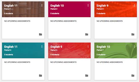 EdTech Vanguard: Google Classroom Home Screen Organization