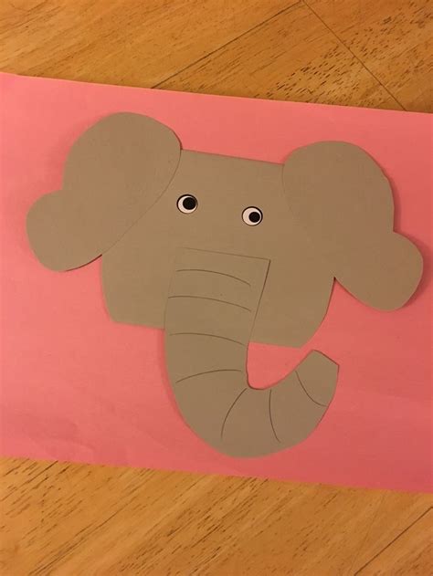 E is for Elephant 🐘 | Elephant crafts, Autism crafts, Preschool crafts