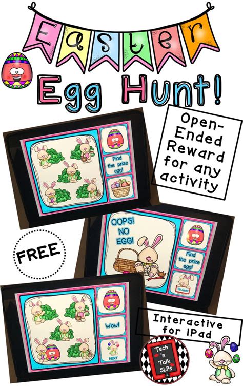 Easter Egg Hunt - Find the Prize Egg - Interactive No Print Rewards Game | Egg hunt, Easter egg ...