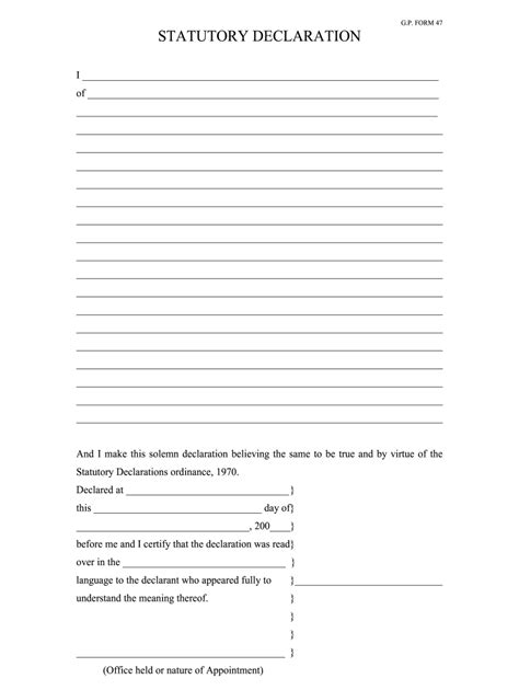 Statutory Declaration Form Fiji - Fill Online, Printable, Fillable ...